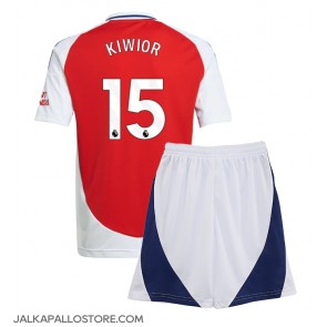 Arsenal Jakub Kiwior #15 Kotipaita Lapsille 2024-25 Lyhythihainen (+ shortsit)